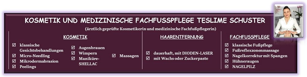 Kosmetik und medizinische Fachfußpflege Teslime Schuster