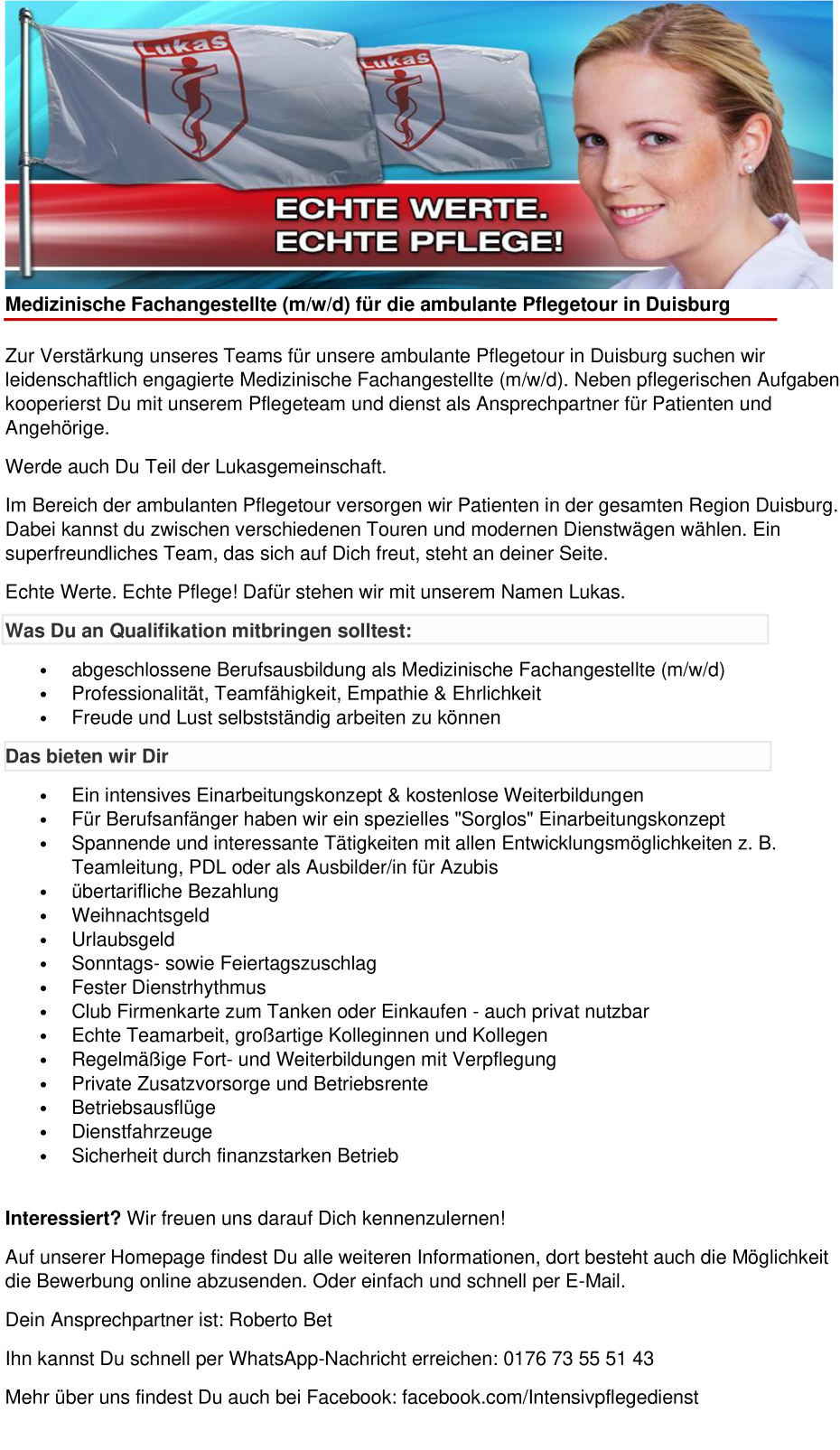 Medizinische Fachangestellte (m/w/d)