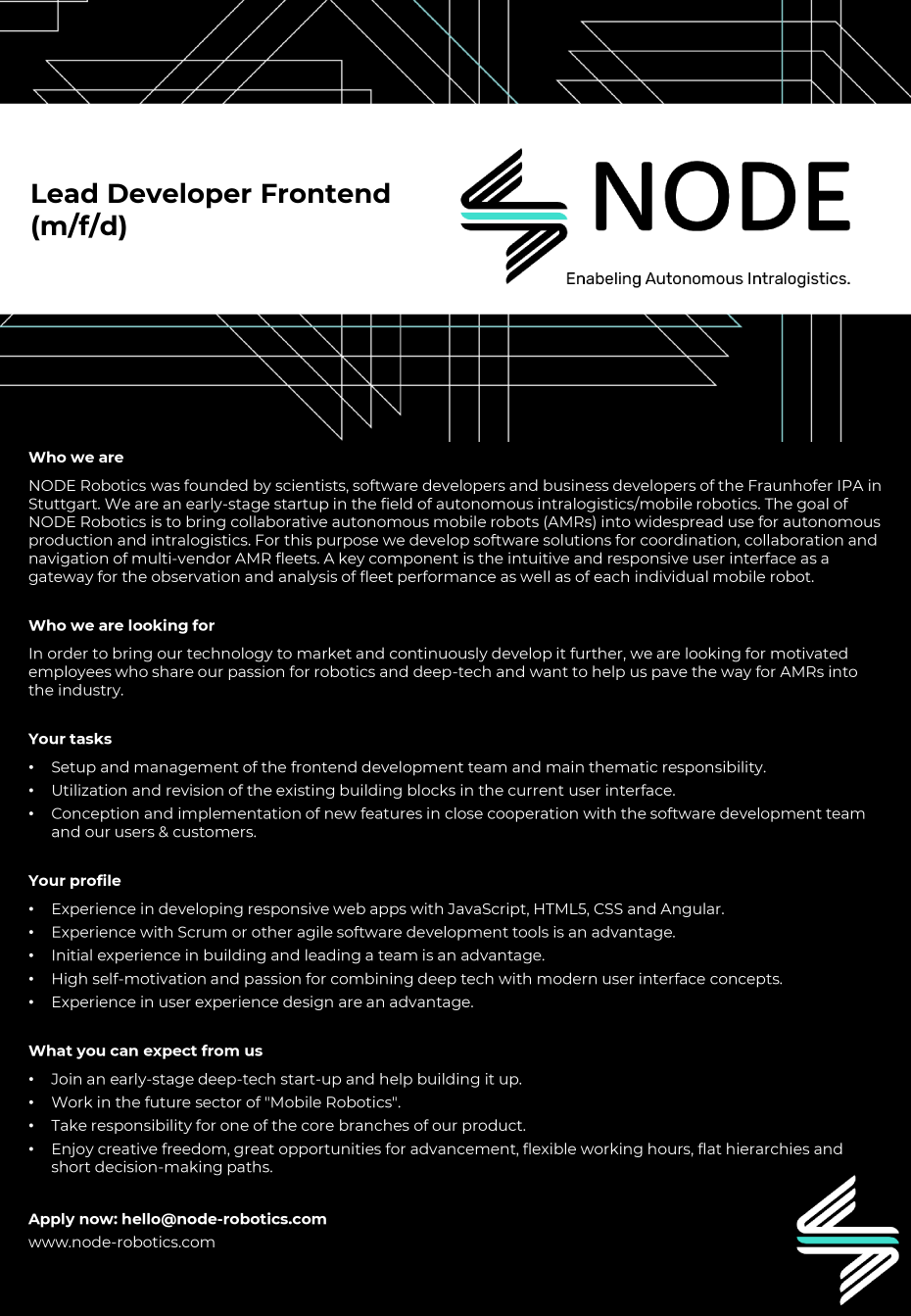 Lead Developer Frontend (m/f/d)
