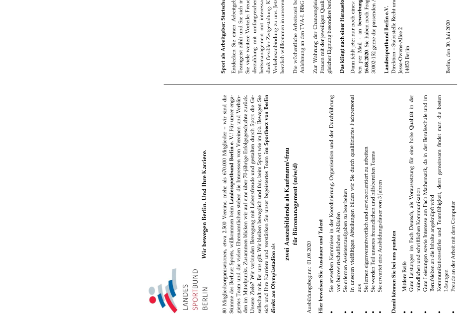 zwei Auszubildende als Kaufmann/-frau für Büromanagement (m/w/d)