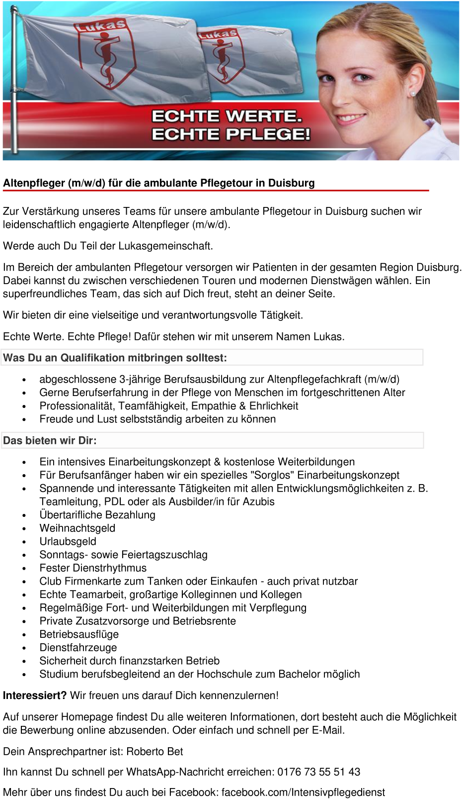 Altenpfleger (m/w/d)