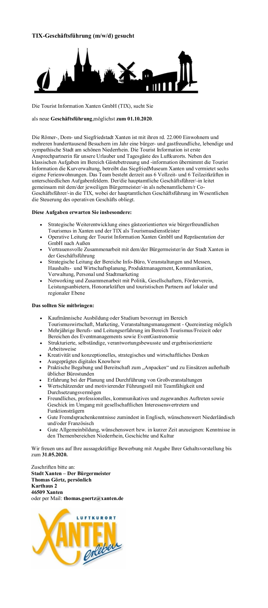Geschäftsführung Tourist Information