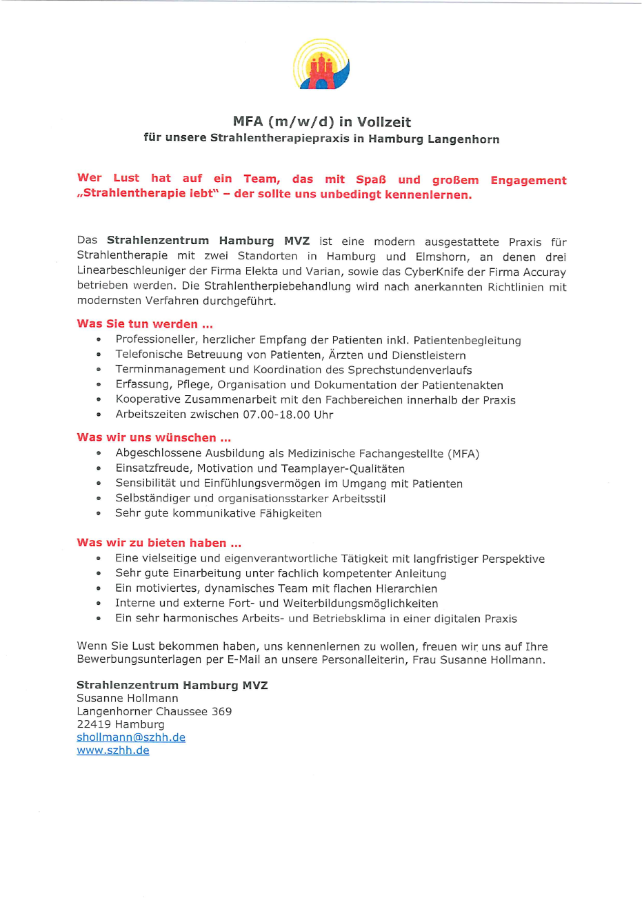 MFA - Medizinische Fachangestellte (m, w, d)