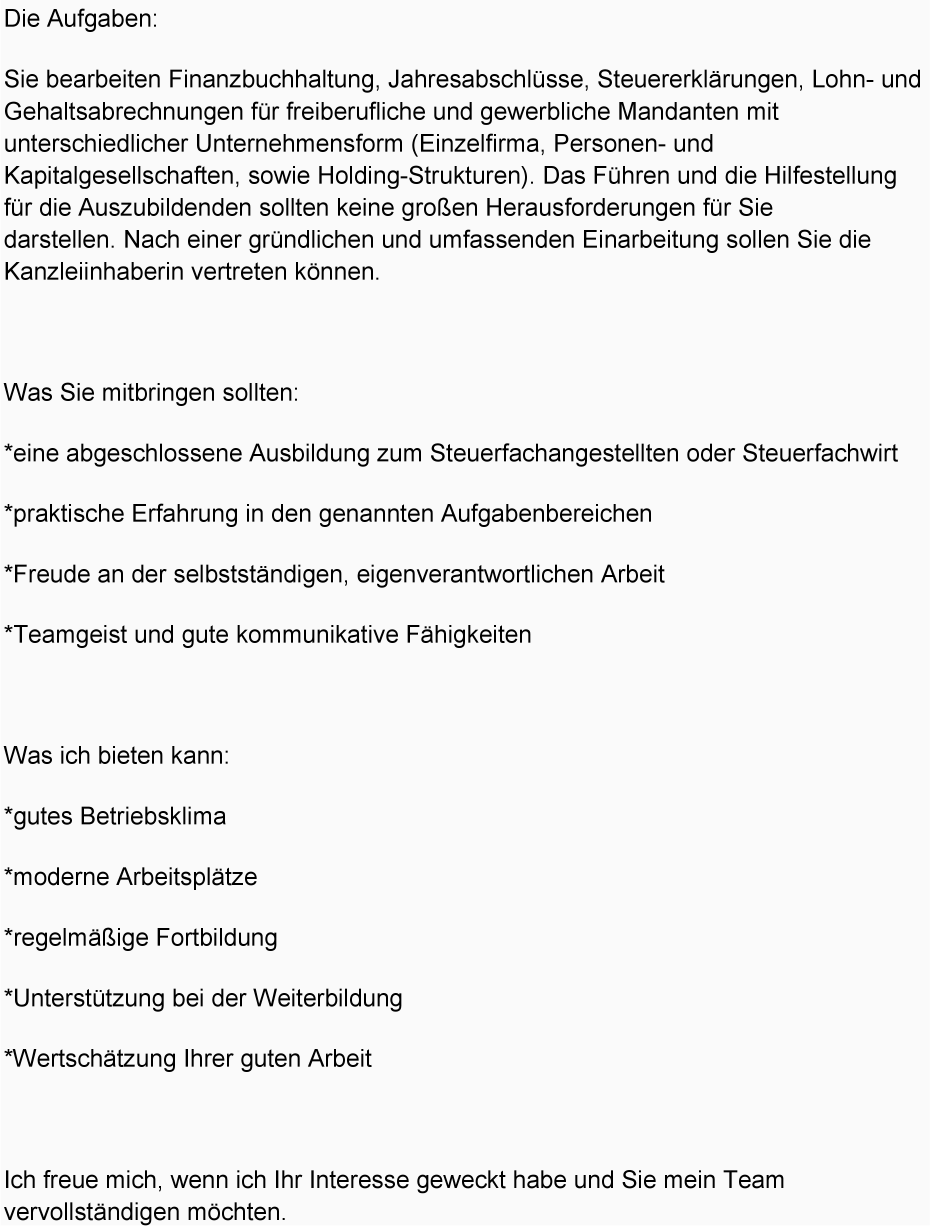 Steuerfachangestellte/r