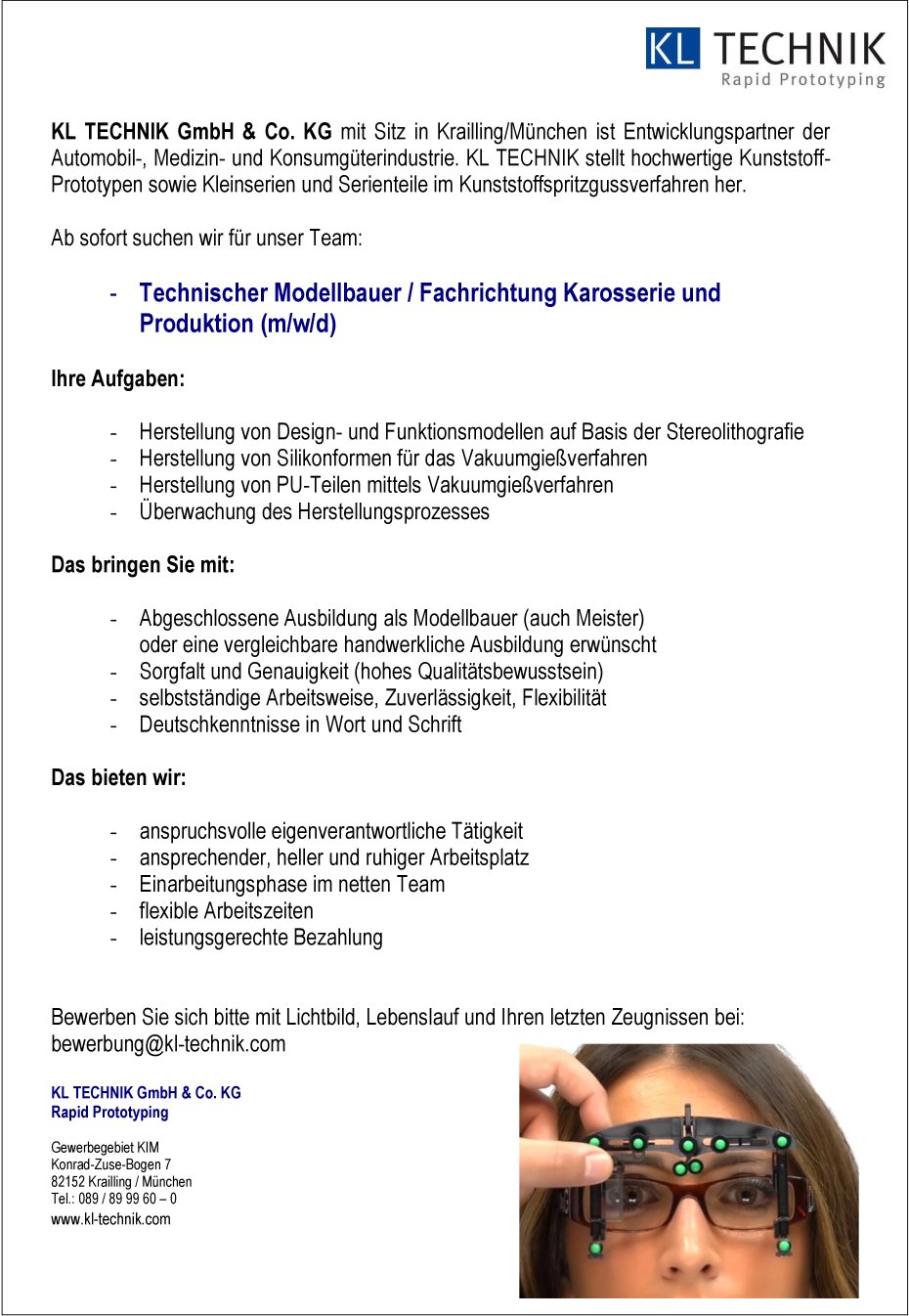 TECHNISCHER MODELLBAUER (m/w/d)