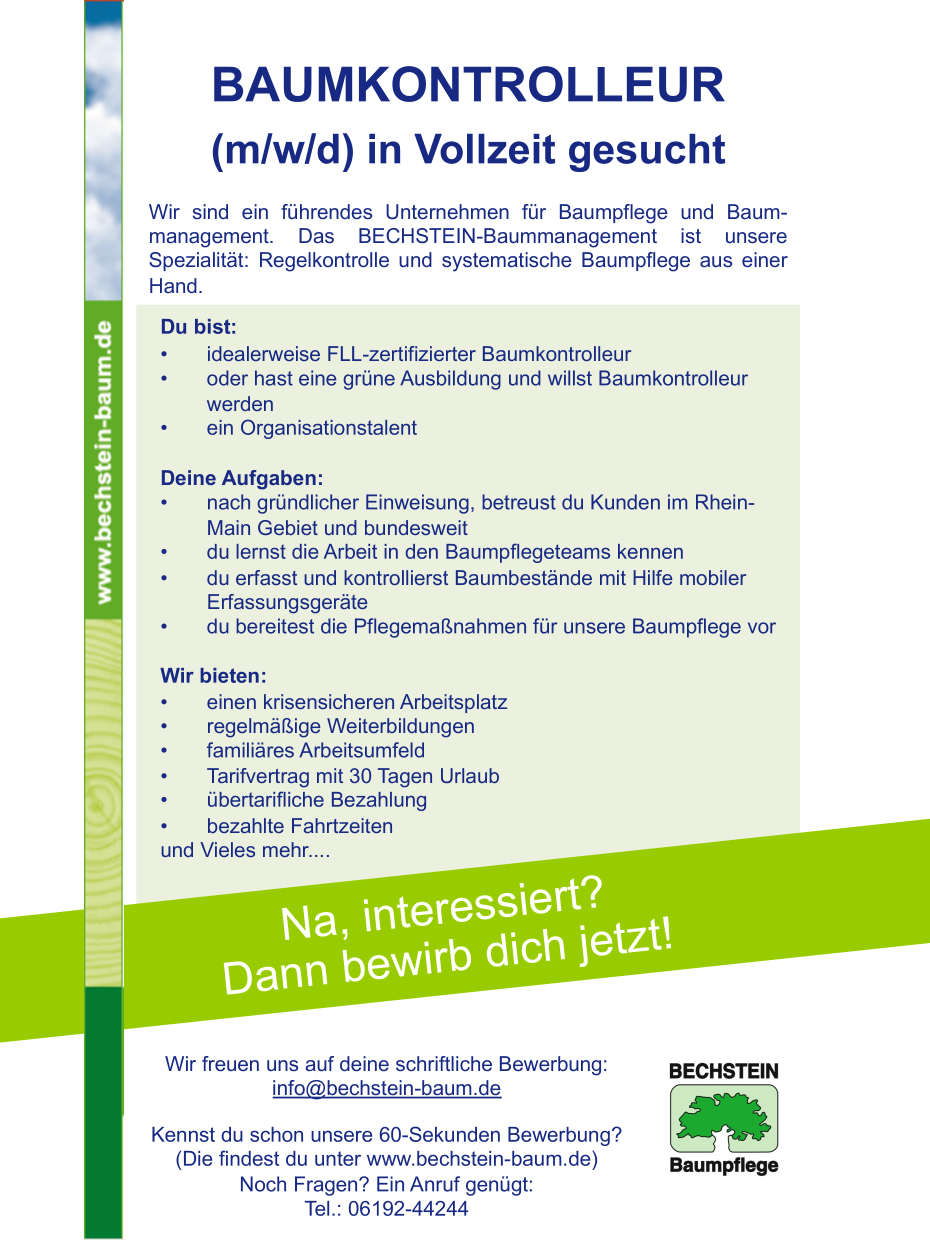 Baumkontrolleur (m/w/d)