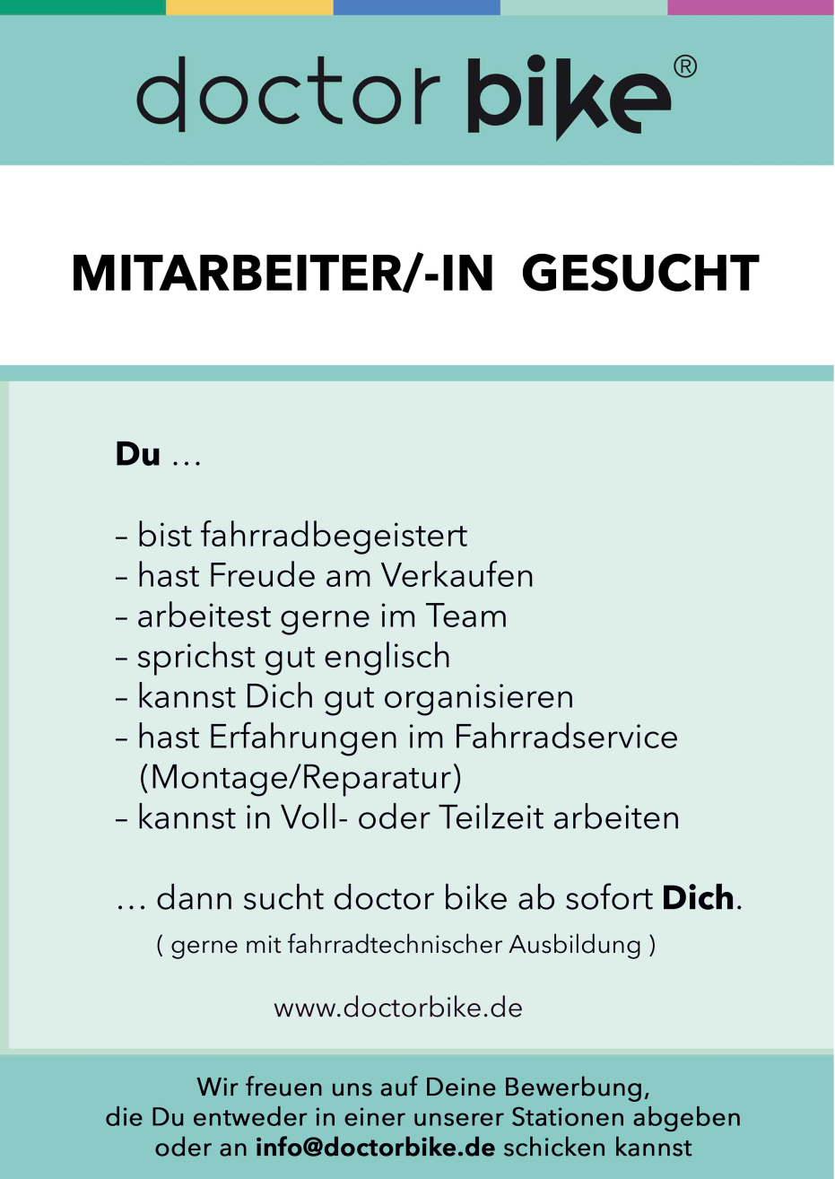 Mitarbeiter/-in für Fahrradservice und -verkauf